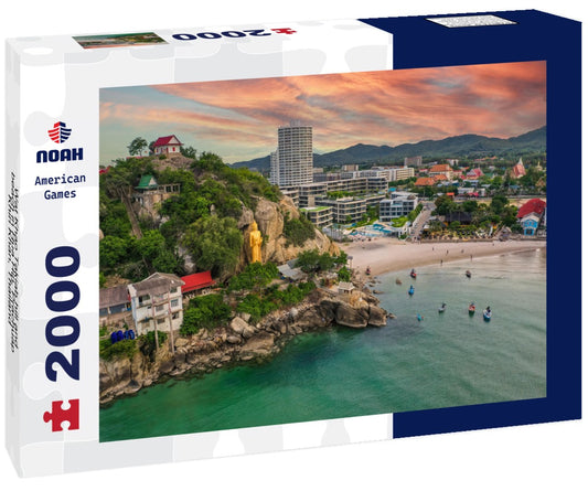 Noah Jigsaw Puzzle Wat Khao Takiab hill and beach in Hua Hin, Prachuap Khiri Khan, Thailand 2000 Pieces