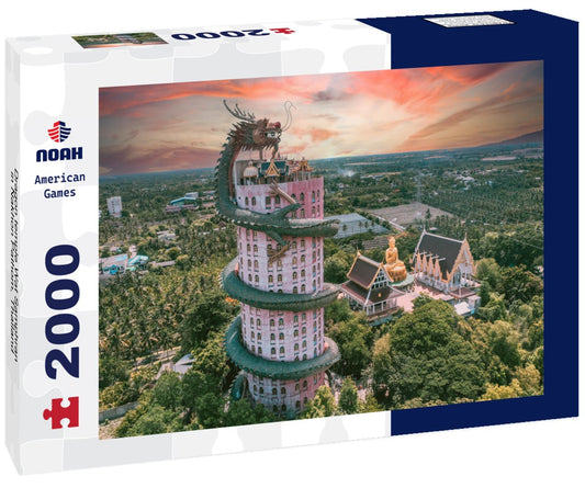 Noah Jigsaw Puzzle Dragon temple Wat Samphran in Nakhon Pathom, Thailand 2000 Pieces