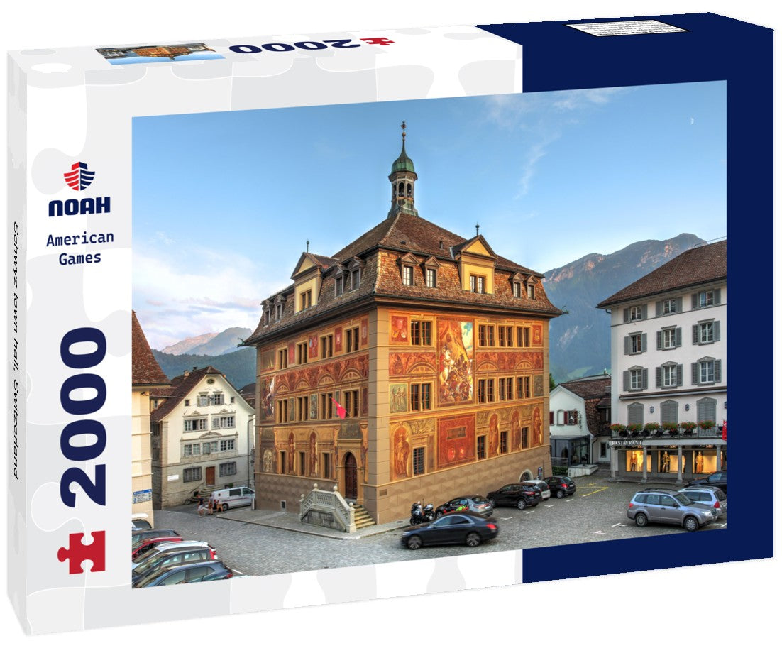 Noah Jigsaw Puzzle Schwyz town hall, Switzerland 2000 Pieces