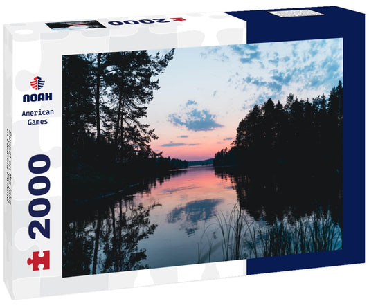 Noah Jigsaw Puzzle Sunset on the lake in Heinola Finland 2000 Pieces