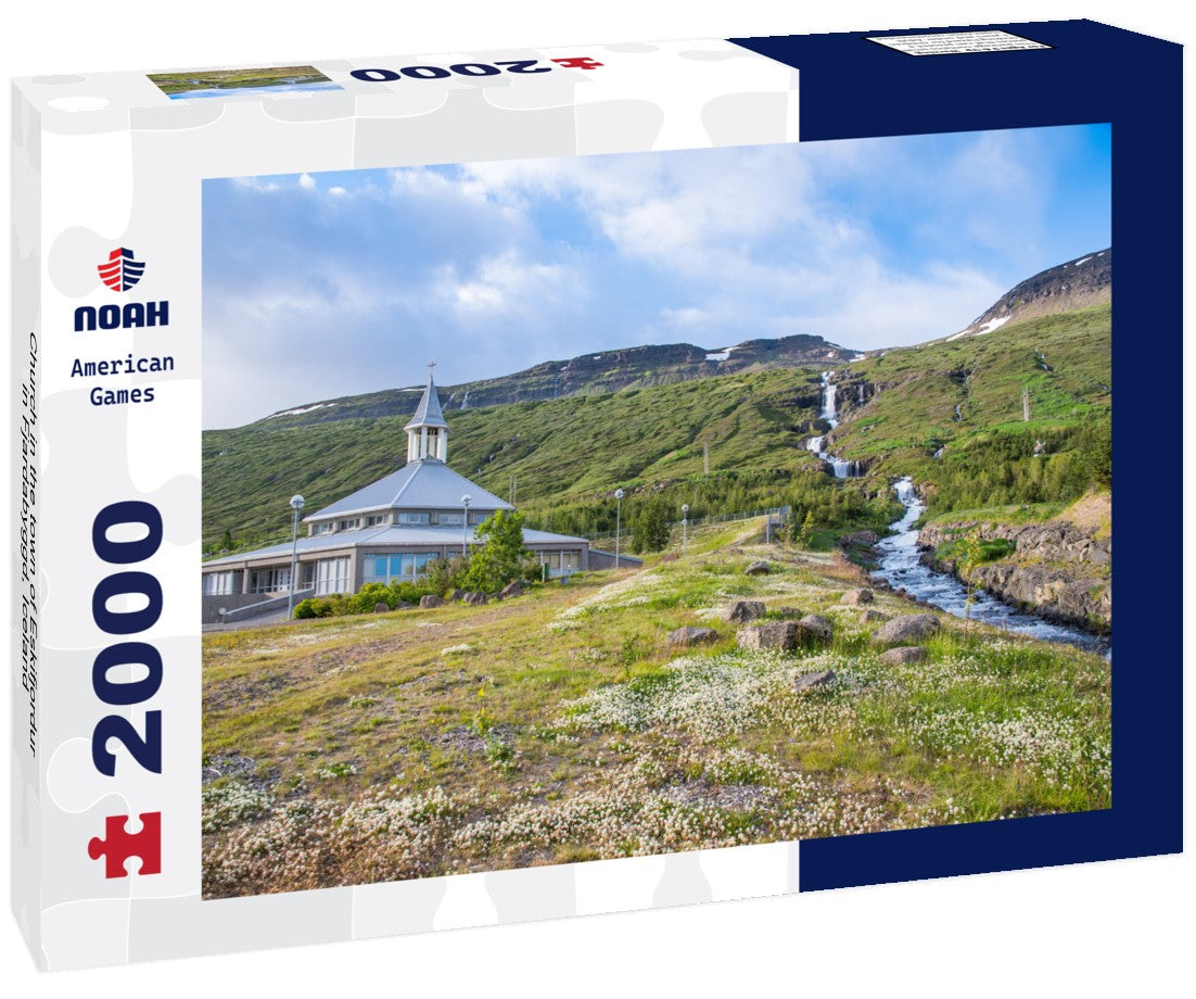 Noah Jigsaw Puzzle Church in the town of Eskifjordur in Fjardabyggd, Iceland 2000 Pieces