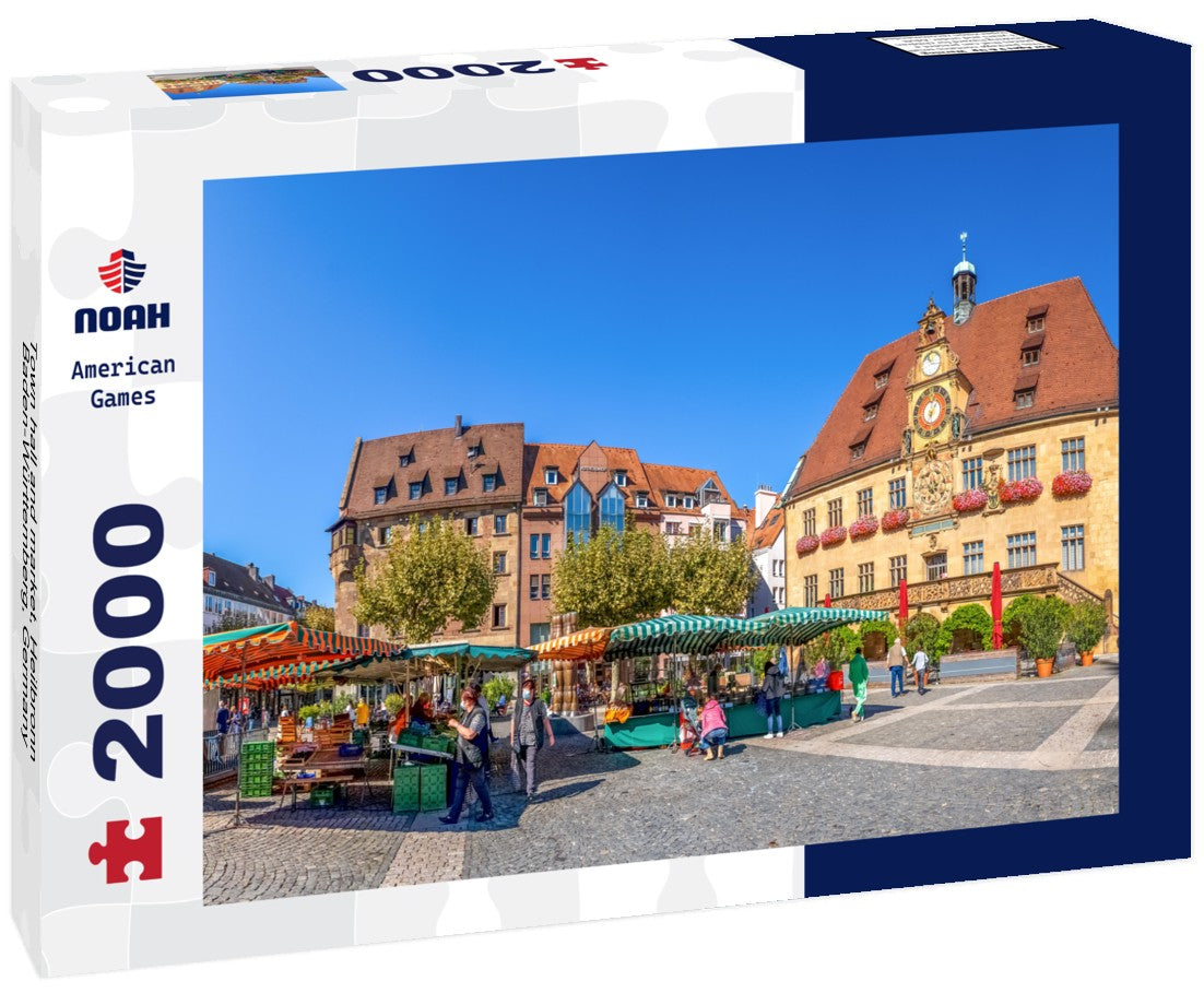 Noah Jigsaw Puzzle Town hall and market, Heilbronn, Baden-Württemberg, Germany 2000 Pieces