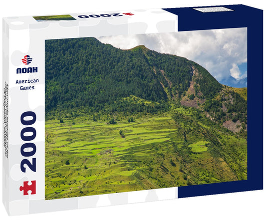 Noah Jigsaw Puzzle Man-made terraces of the village of Chokh. Republic of Dagestan, Russia 2000 Pieces