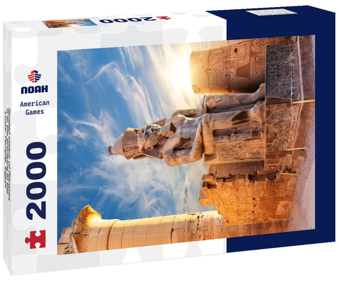 Noah Jigsaw Puzzle Seated statue of Ramses II at the entrance to the Luxor Temple, Egypt 2000 Pieces