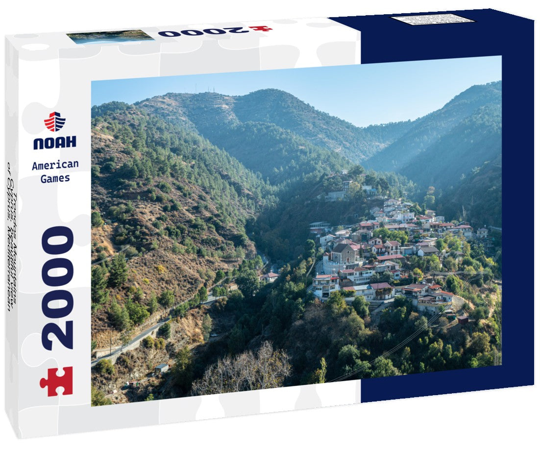 Noah Jigsaw Puzzle Troodos Mountains, Cyprus, beautiful view of Cyprus, Mediterranean Sea, aerial view 2000 Pieces