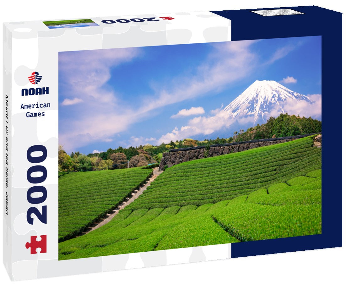 Noah Jigsaw Puzzle Mount Fuji and tea fields, Japan 2000 Pieces
