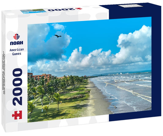 Noah Jigsaw Puzzle Paradisiacal place with palm trees and beach in Tucacas, Venezuela 2000 Pieces
