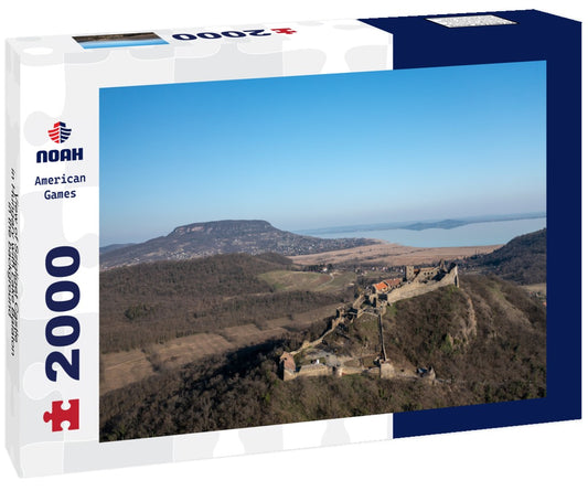 Noah Jigsaw Puzzle View of Szigliget Castle in Hungary with Lake Balaton in the background 2000 Pieces
