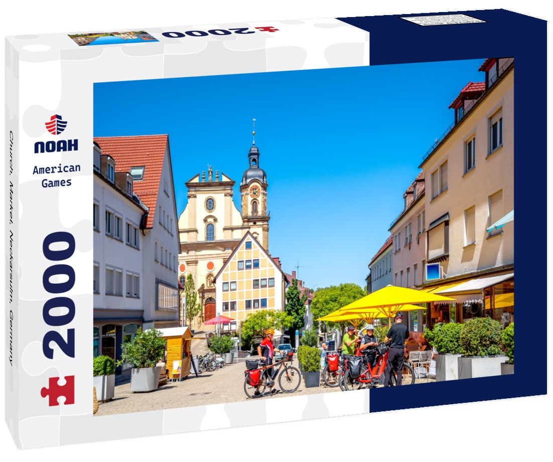 Noah Jigsaw Puzzle Church, Market, Neckarsulm, Germany 2000 Pieces