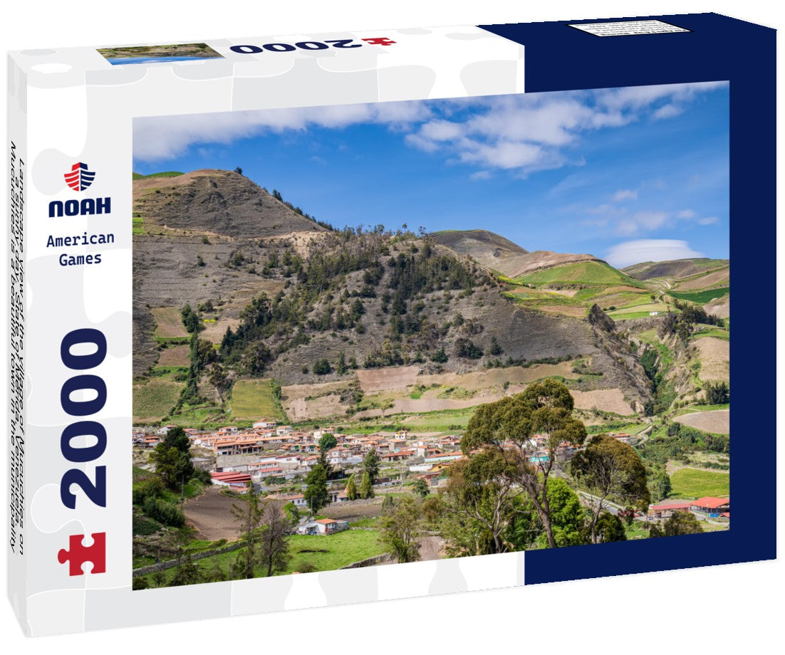 Landscape view of the village of Mucuchies on a sunny day. State of Mérida, Venezuela. Mucuchíes is a beautiful town in the municipality of Rangel in the state of Mérida, Venezuela 2000pc Puzzle