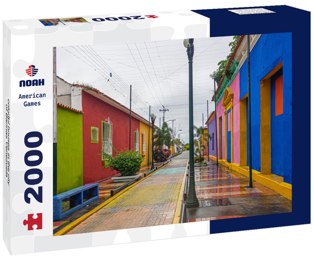 Noah Jigsaw Puzzle colorful houses in the city of Barinas Venezuela 2000 Pieces