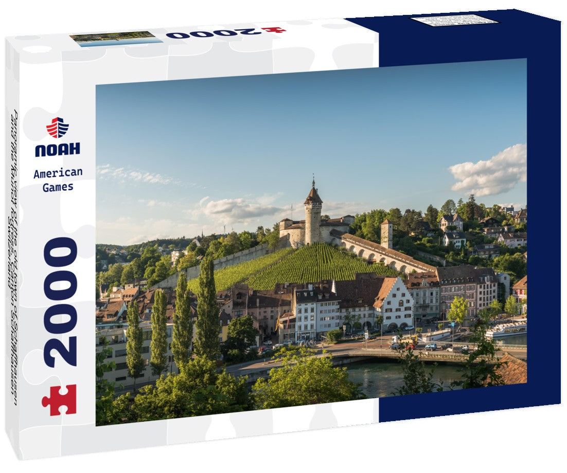 Noah Jigsaw Puzzle Panoramic view of the old town of Schaffhausen and the Munot fortress, Canton Schaffhausen, Switzerland 2000 Pieces