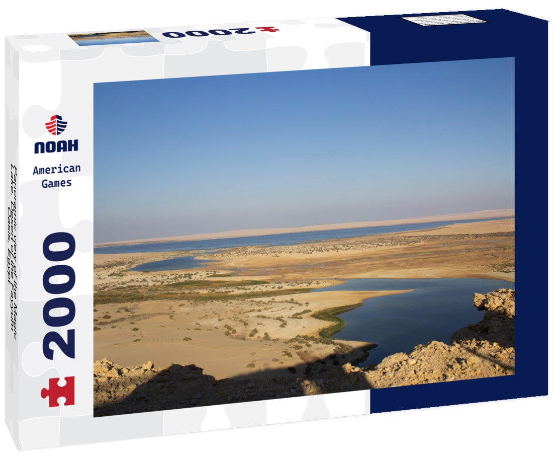 Noah Jigsaw Puzzle Panoramic view of the Magic Lake - Desert of the Fayyum Oasis - Egypt 2000 Pieces