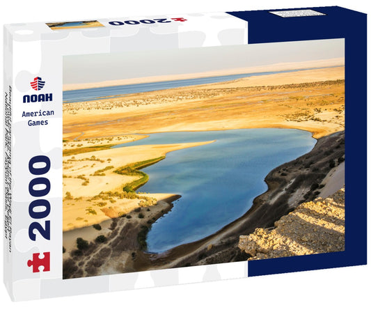 Noah Jigsaw Puzzle Beautiful panorama of the Wadi El Rayan Lower Lake - Magic Lake Desert, National Park, Fayyum Oasis, Egypt 2000 Pieces