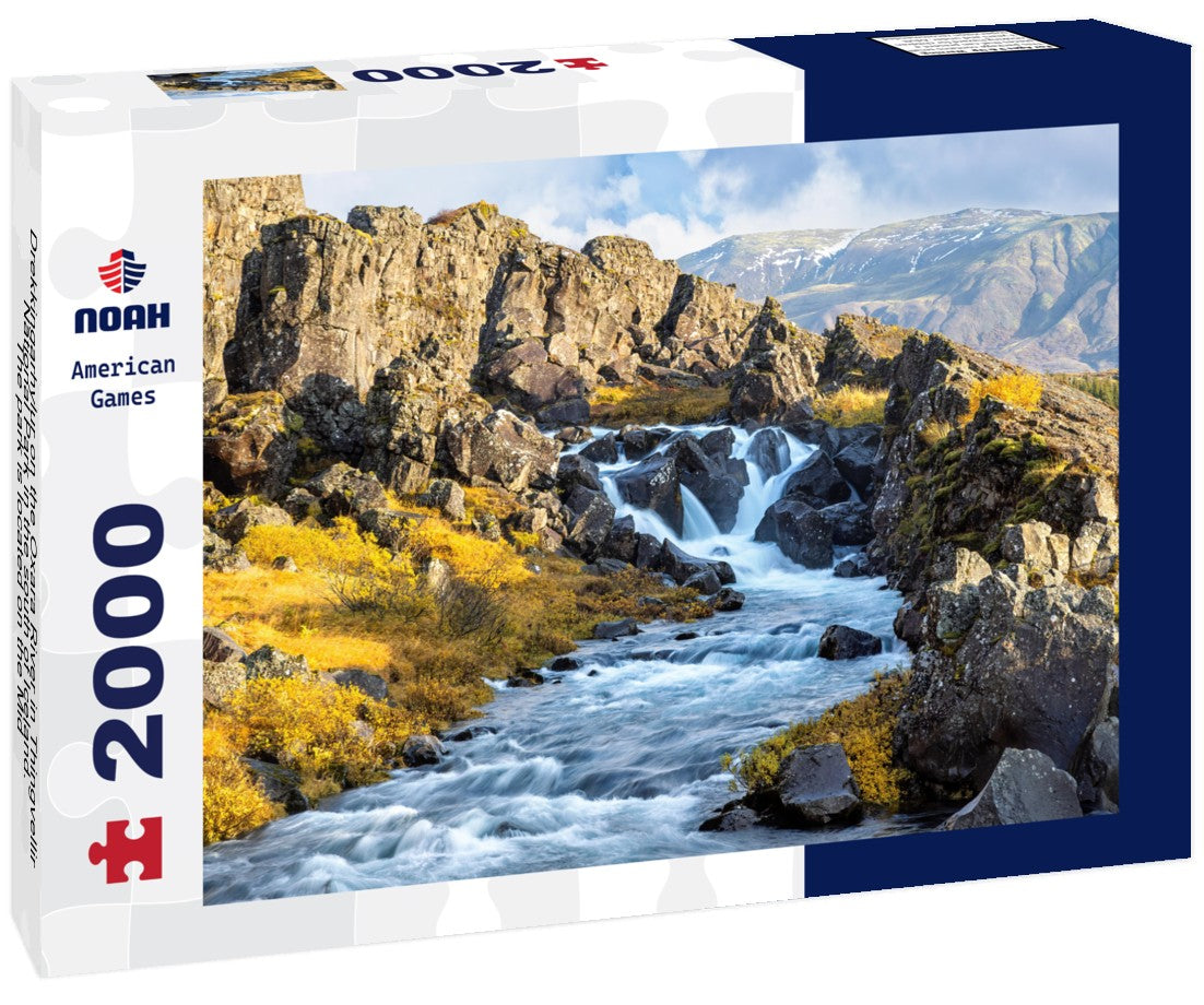 Noah Jigsaw Puzzle Drekkingarhylur on the Oxara River in Thingvellir National Park in the south of Iceland. The park is located on the Mid-Atlantic Rift Valley and is a World Heritage Site. 2000 Pieces