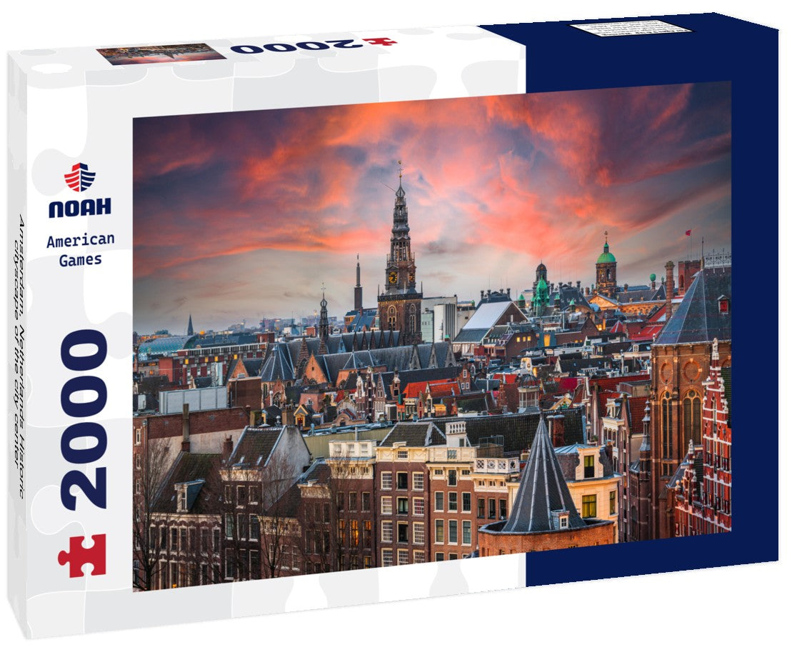 Amsterdam, Netherlands Historic cityscape of the city center 2000pc Puzzle