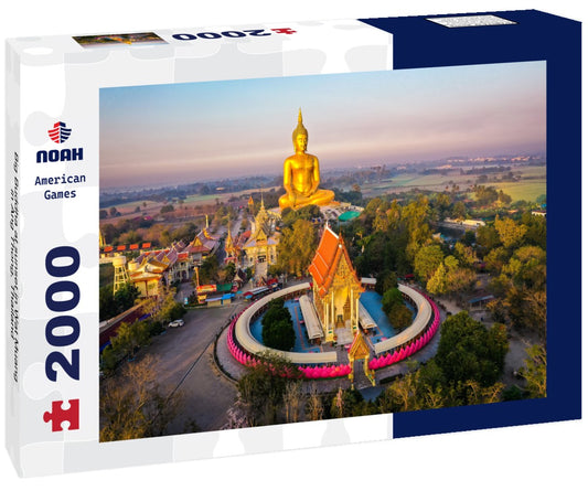 Noah Jigsaw Puzzle Big Buddha at sunset in Wat Muang in Ang Thong, Thailand 2000 Pieces