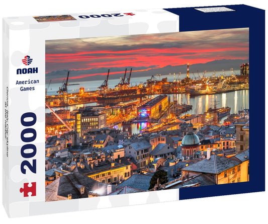 Noah Jigsaw Puzzle Genoa, Italy City skyline at the harbor 2000 Pieces