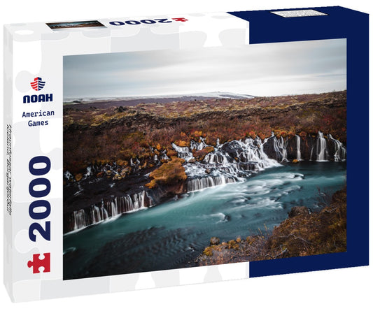 Noah Jigsaw Puzzle Hraunfossar waterfalls - Iceland - Borgarfjörður 2000 Pieces