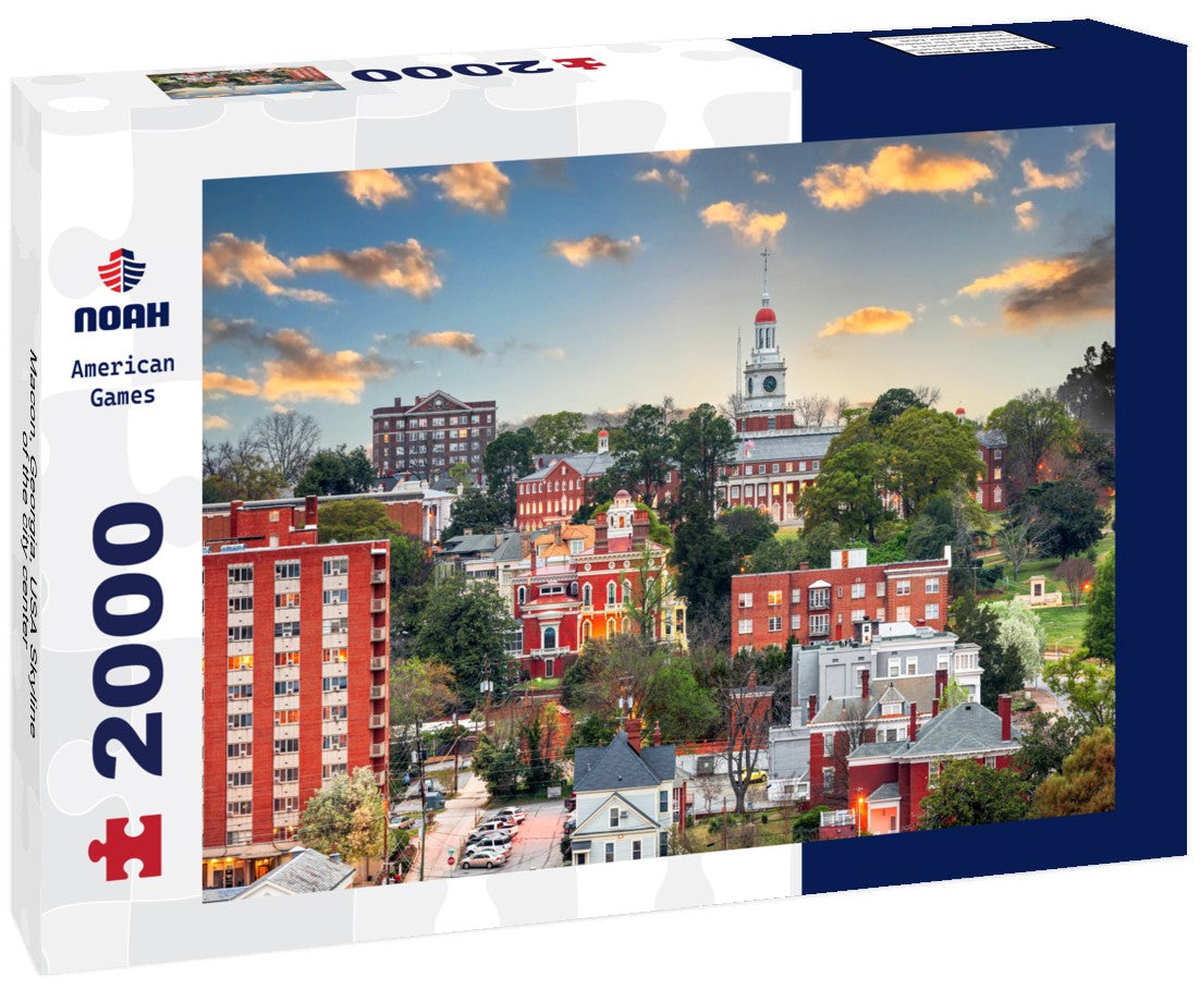 Noah Jigsaw Puzzle Macon, Georgia, USA Skyline of the city center 2000 Pieces
