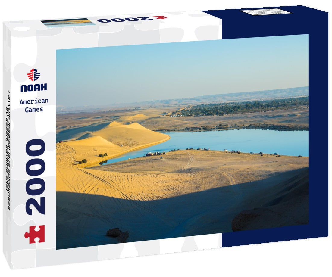 Noah Jigsaw Puzzle Fayyum magical lake surrounded by desert, daytime shot 2000 Pieces