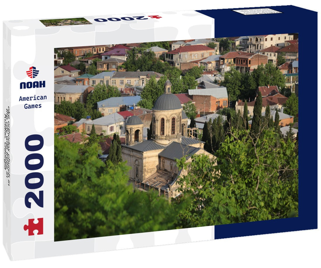 Noah Jigsaw Puzzle oke orthodox church in the city with trees in Kutaisi, Georgia 2000 Pieces