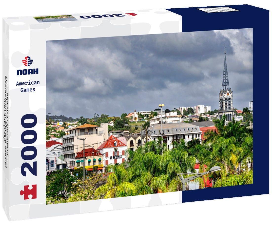 Noah Jigsaw Puzzle Beautiful cityscape of Georgetown in Guyana against the cloudy sky 2000 Pieces