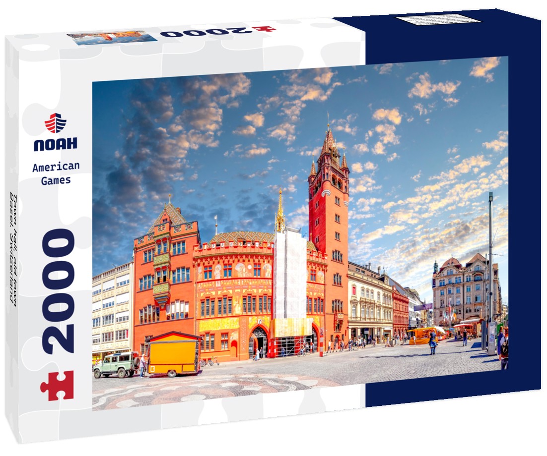 Noah Jigsaw Puzzle Town hall, old town, Basel, Switzerland 2000 Pieces