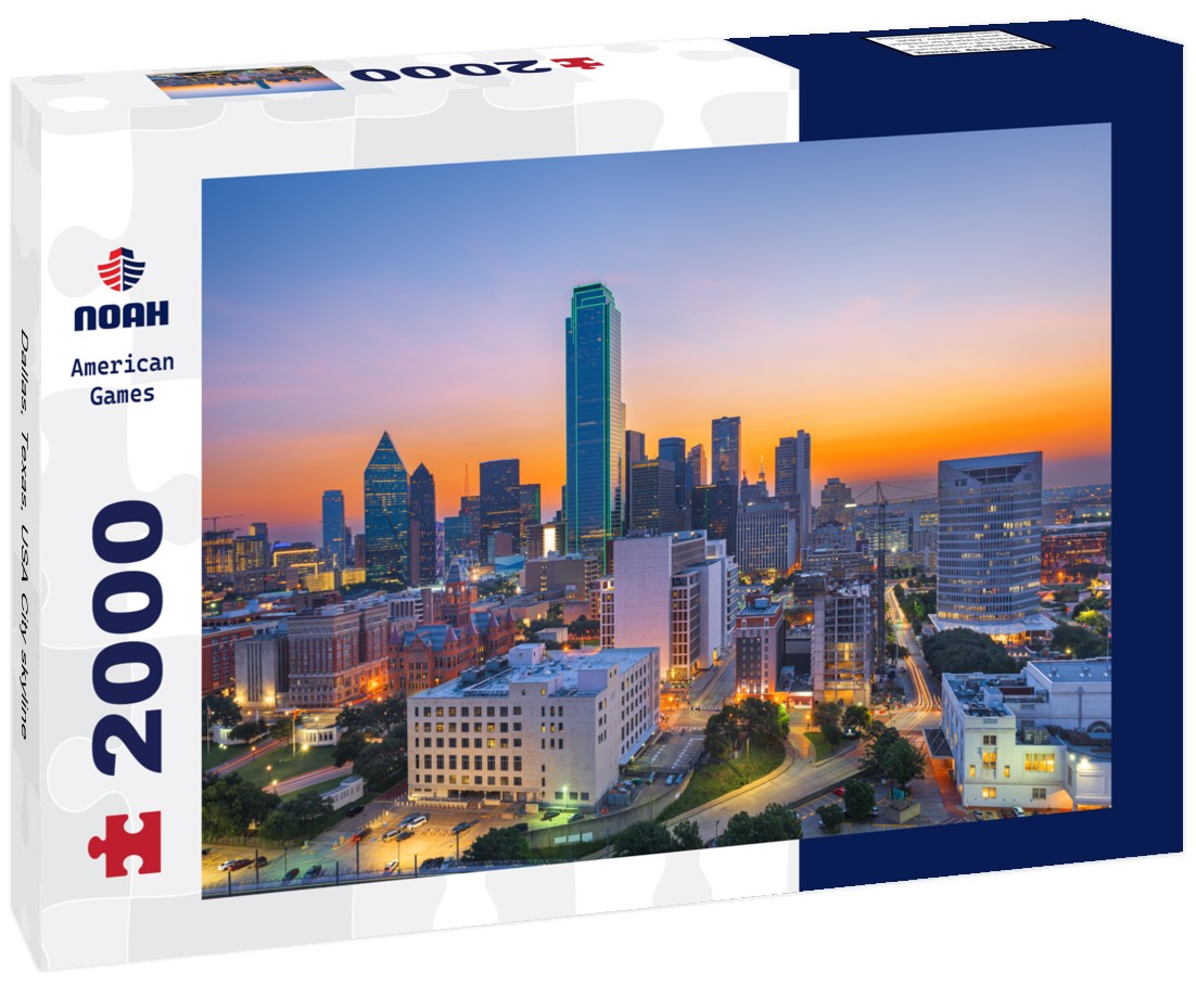 Noah Jigsaw Puzzle Dallas, Texas, USA City skyline 2000 Pieces