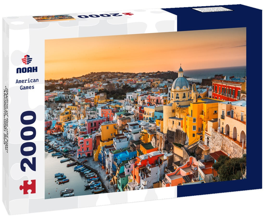 Noah Jigsaw Puzzle Skyline of the old town of Procida, Italy, in the Mediterranean Sea 2000 Pieces