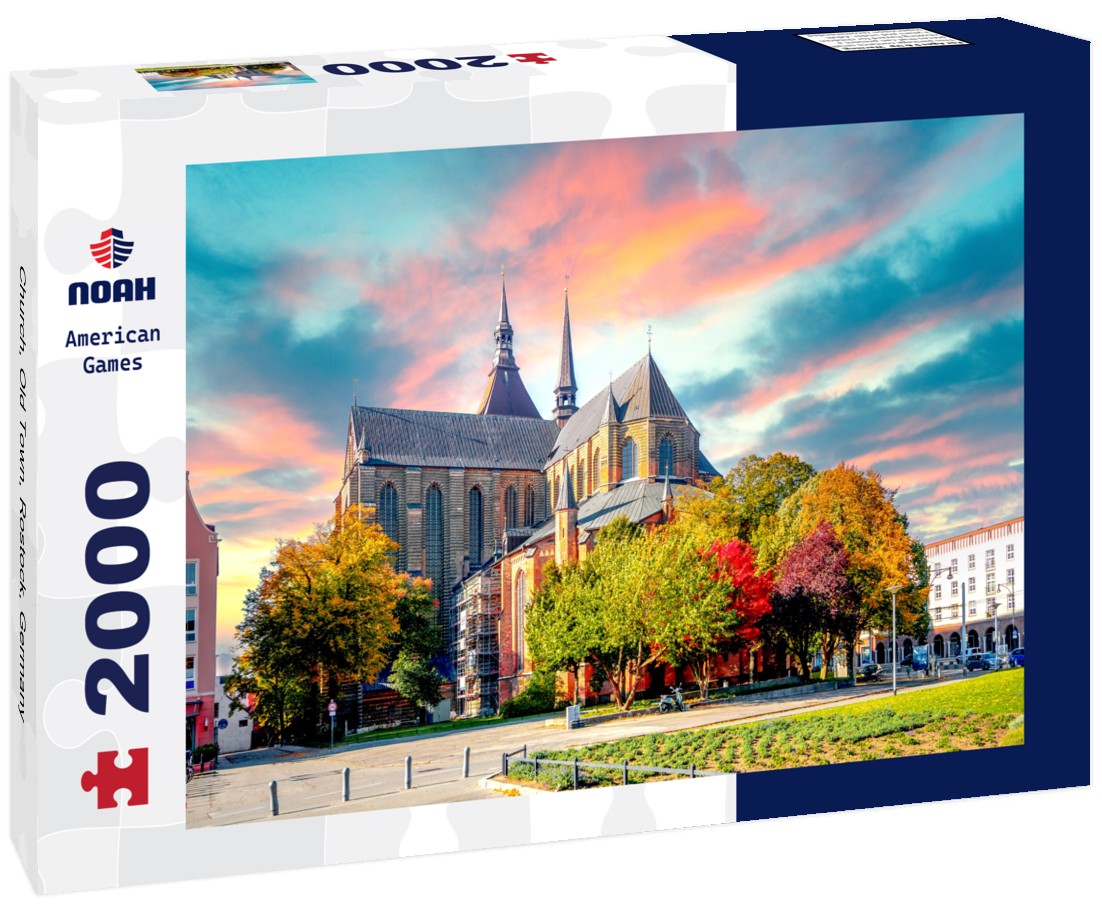 Noah Jigsaw Puzzle Church, Old Town, Rostock, Germany 2000 Pieces