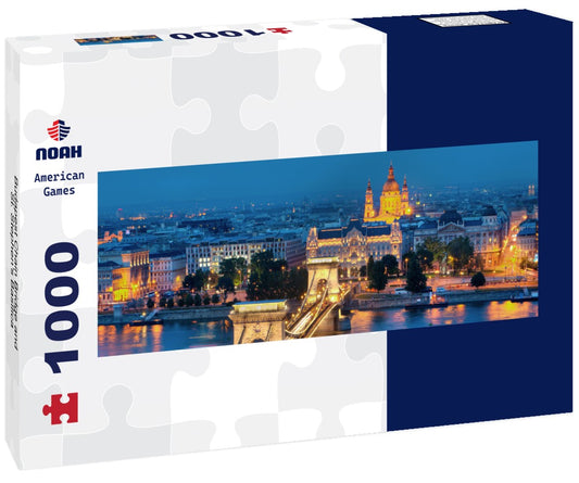 Noah Jigsaw Puzzle Budapest Chain Bridge and St. Stephen's Basilica Panorama 1000 Pieces