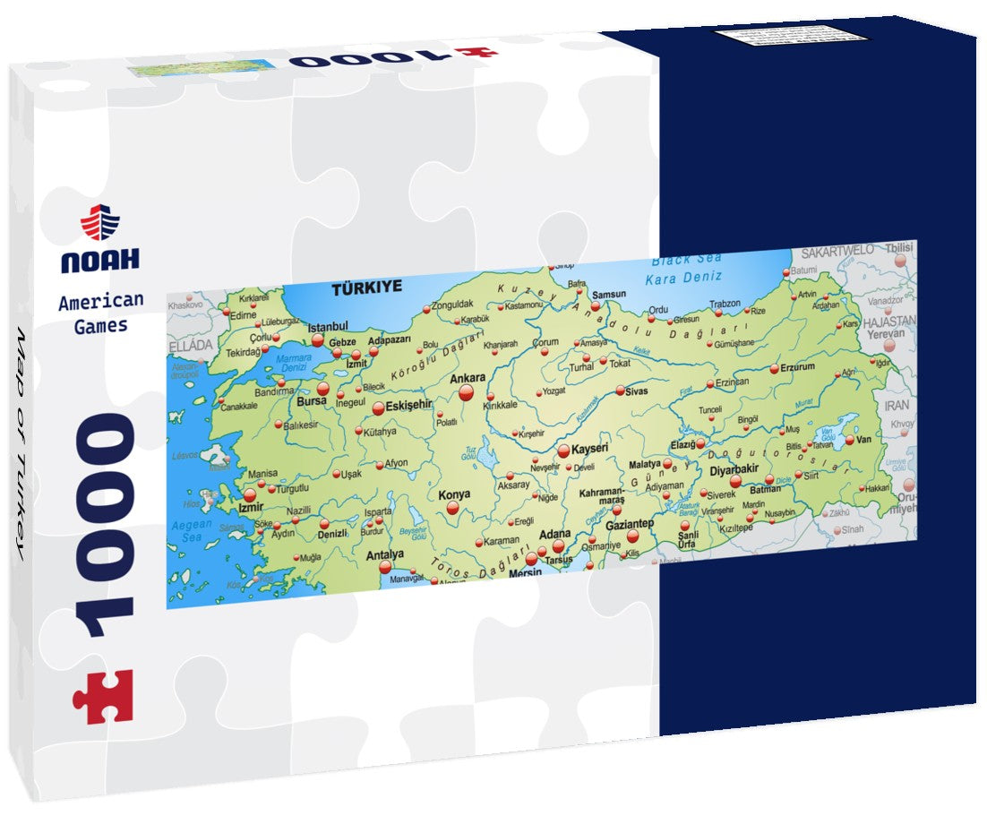 Noah Jigsaw Puzzle Map of Turkey Panorama 1000 Pieces