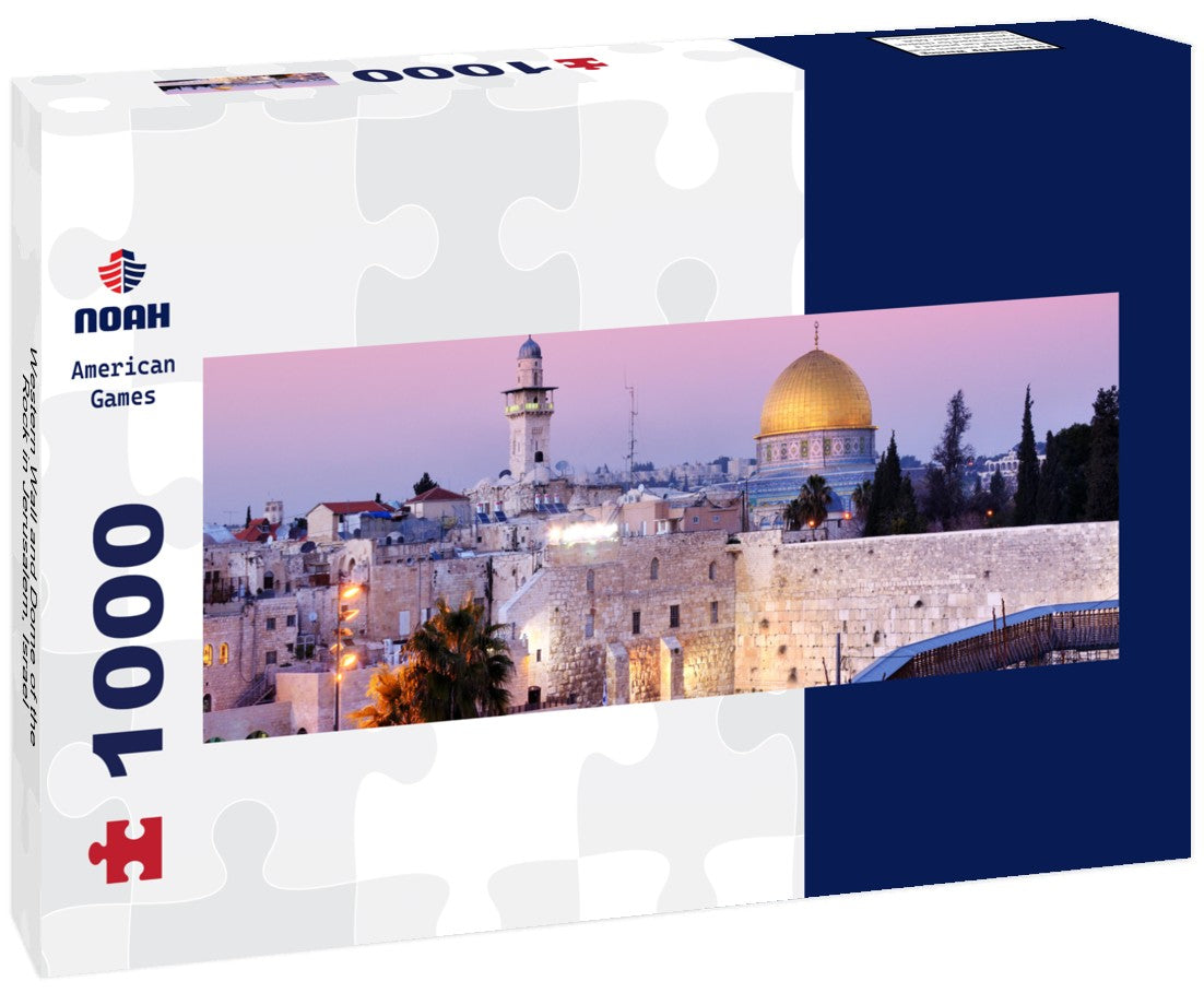 Noah Jigsaw Puzzle Western Wall and Dome of the Rock in Jerusalem, Israel Panorama 1000 Pieces