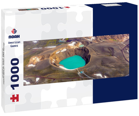 Noah Jigsaw Puzzle Bird's eye view of Víti crater, Krafla area, Iceland Panorama 1000 Pieces