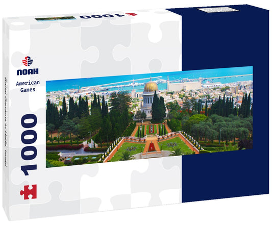 Noah Jigsaw Puzzle Bahai Gardens in Haifa, Israel Panorama 1000 Pieces