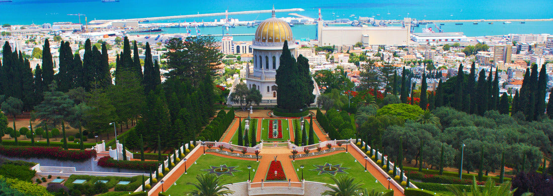 Noah Jigsaw Puzzle Bahai Gardens in Haifa, Israel Panorama 1000 Pieces