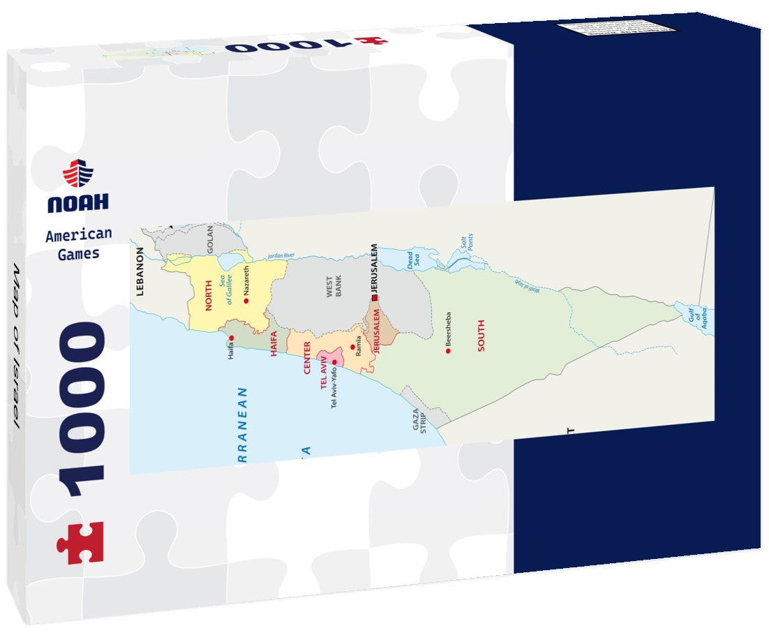 Noah Jigsaw Puzzle Map of Israel Panorama 1000 Pieces