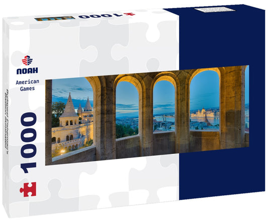 Noah Jigsaw Puzzle Budapest Fisherman's Bastion illuminated Panorama 1000 Pieces