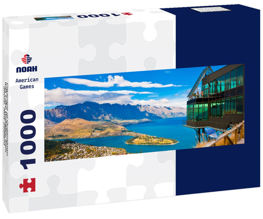 Noah Jigsaw Puzzle Cityscape of Queenstown with Lake Wakatipu from above, New Zealand Panorama 1000 Pieces