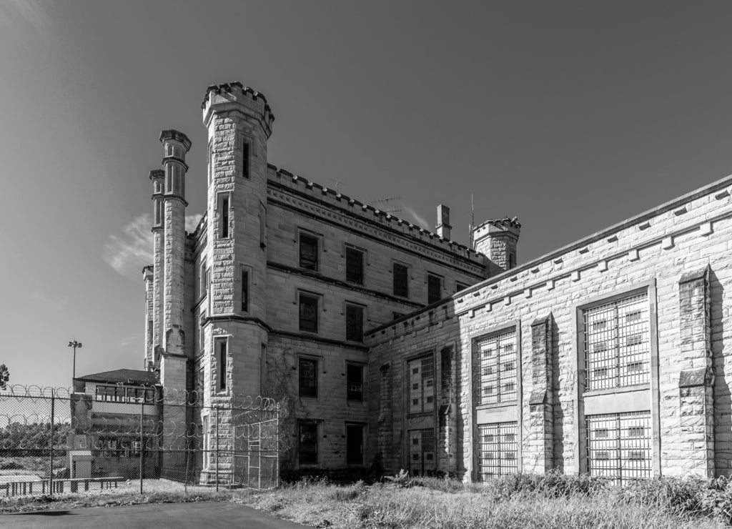 Joliet Correctional Center was a prison in Joliet, Illinois in black white