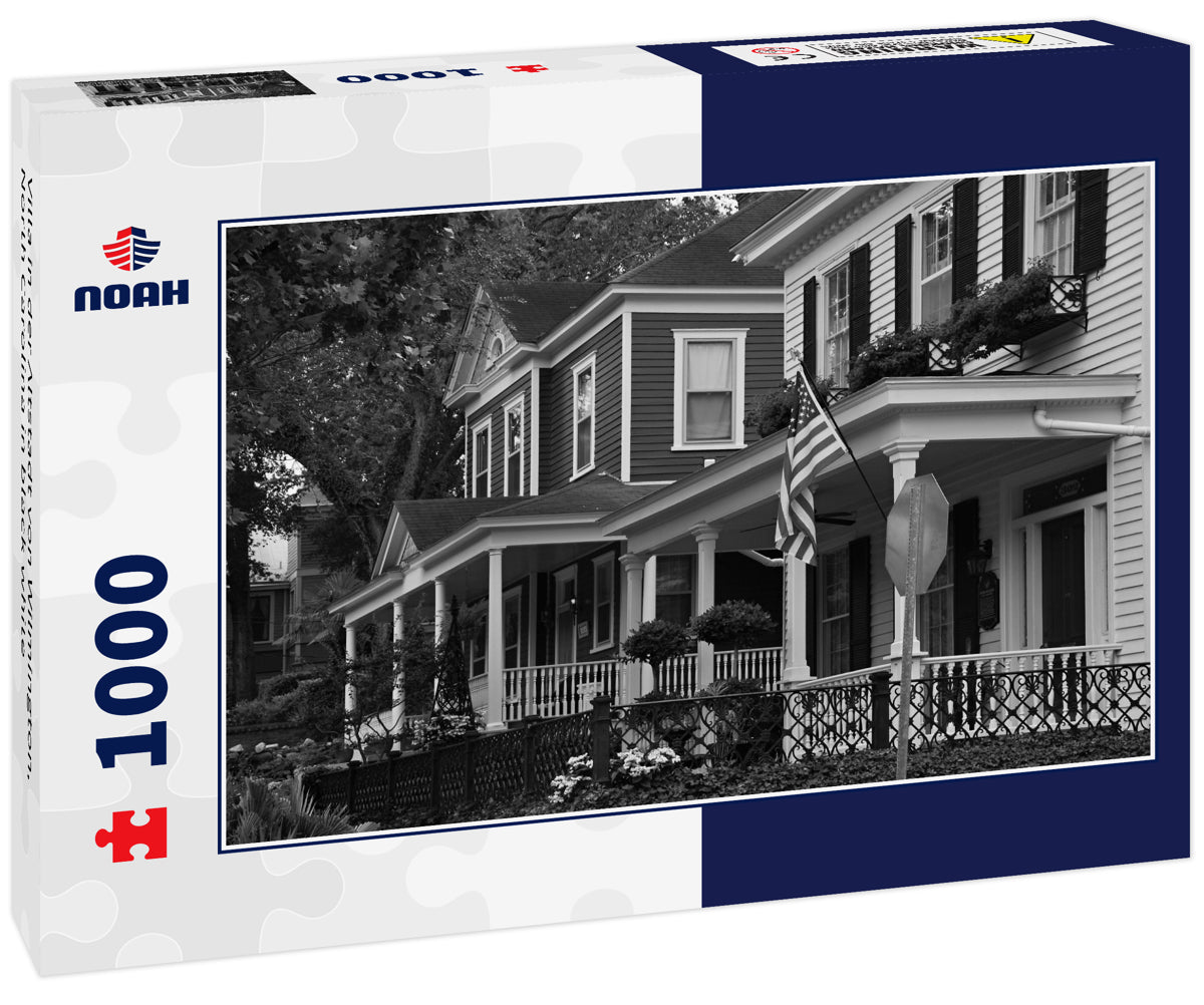 Villa in der Altstadt von Wilmington, North Carolina in black white