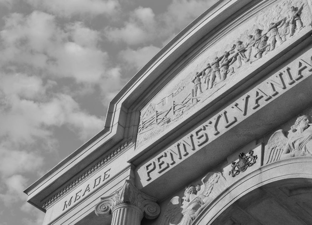 Pennsylvania in black white
