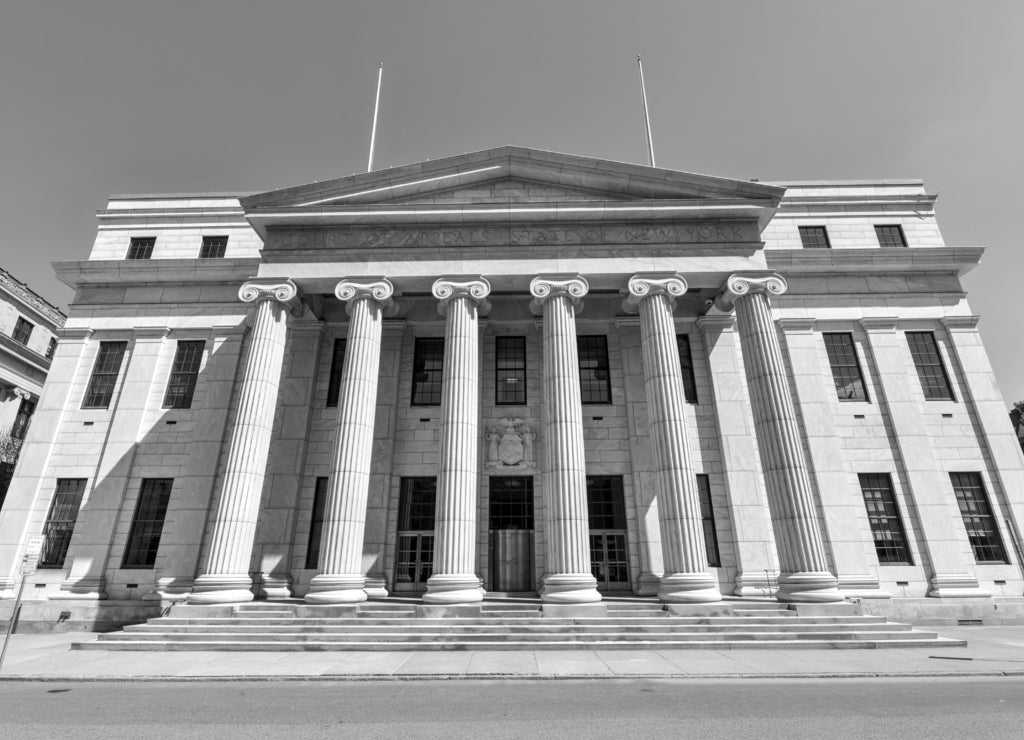 New York Court of Appeals, Albany in black white