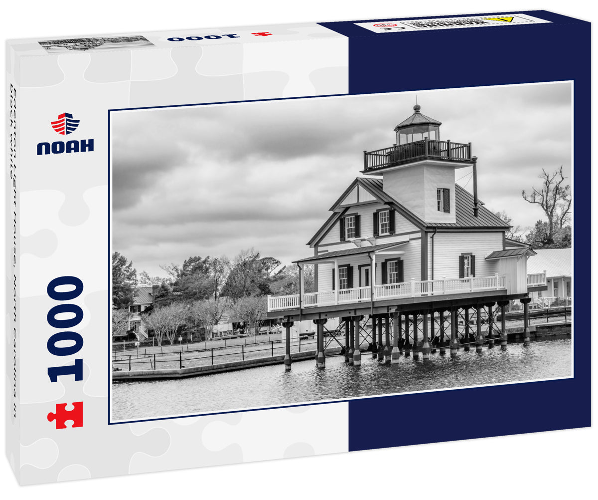 Edenton Light House, North Carolina in black white
