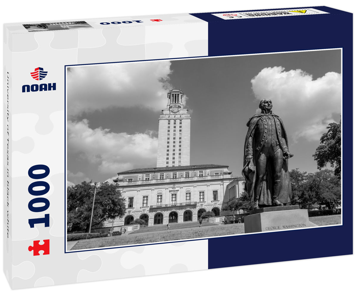 University of Texas in black white