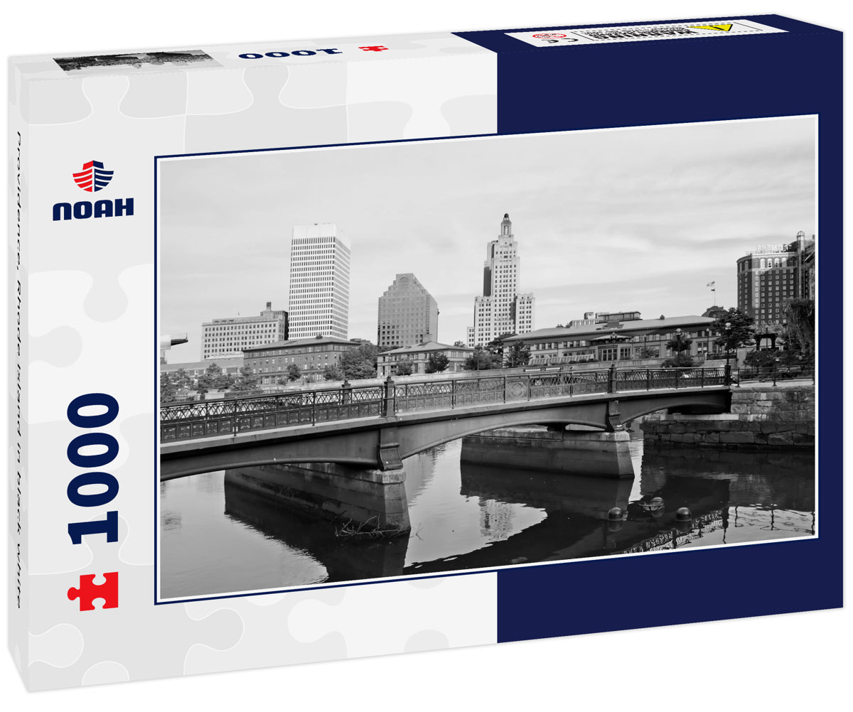 Providence, Rhode Island in black white
