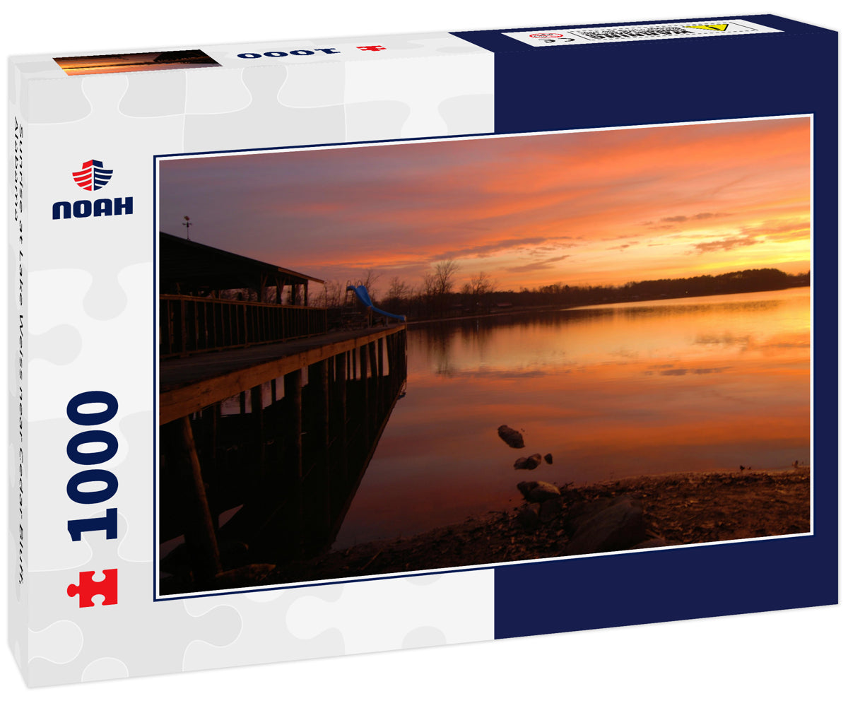 Sunrise at Lake Weiss near Cedar Bluff, Alabama