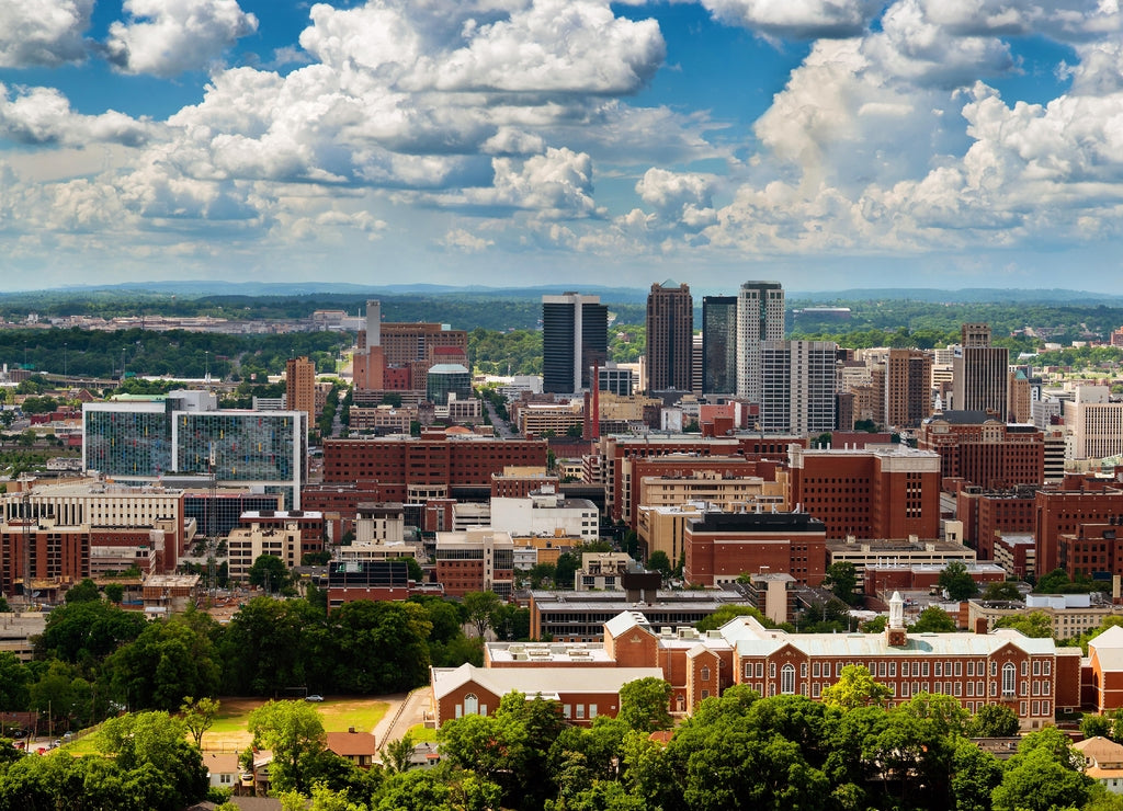 Downtown Birmingham, Alabama, from Vulcan Park