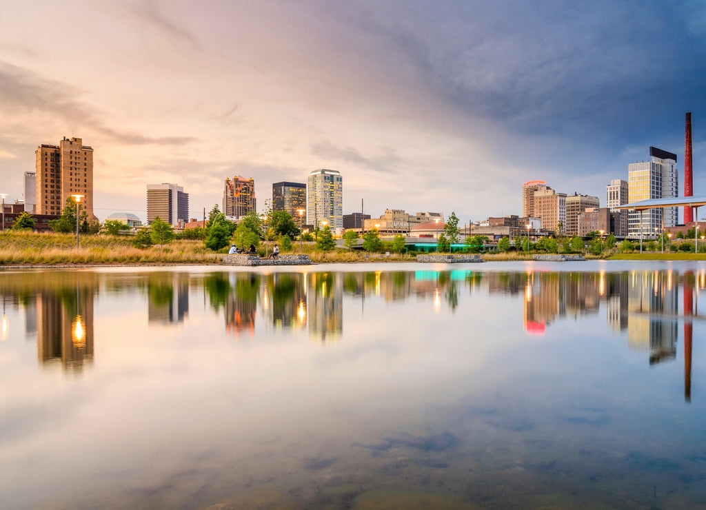 Birmingham, Alabama City Skyline at Railroad Park
